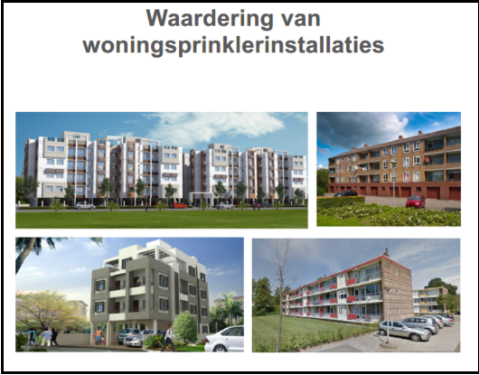 Publicatie Waardering woningsprinklerinstallaties